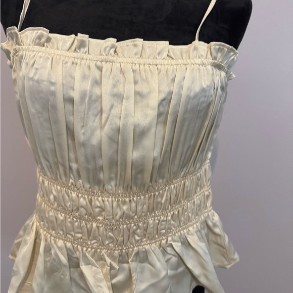 Miami Cream Ruffled Top - Picture 2 of 5